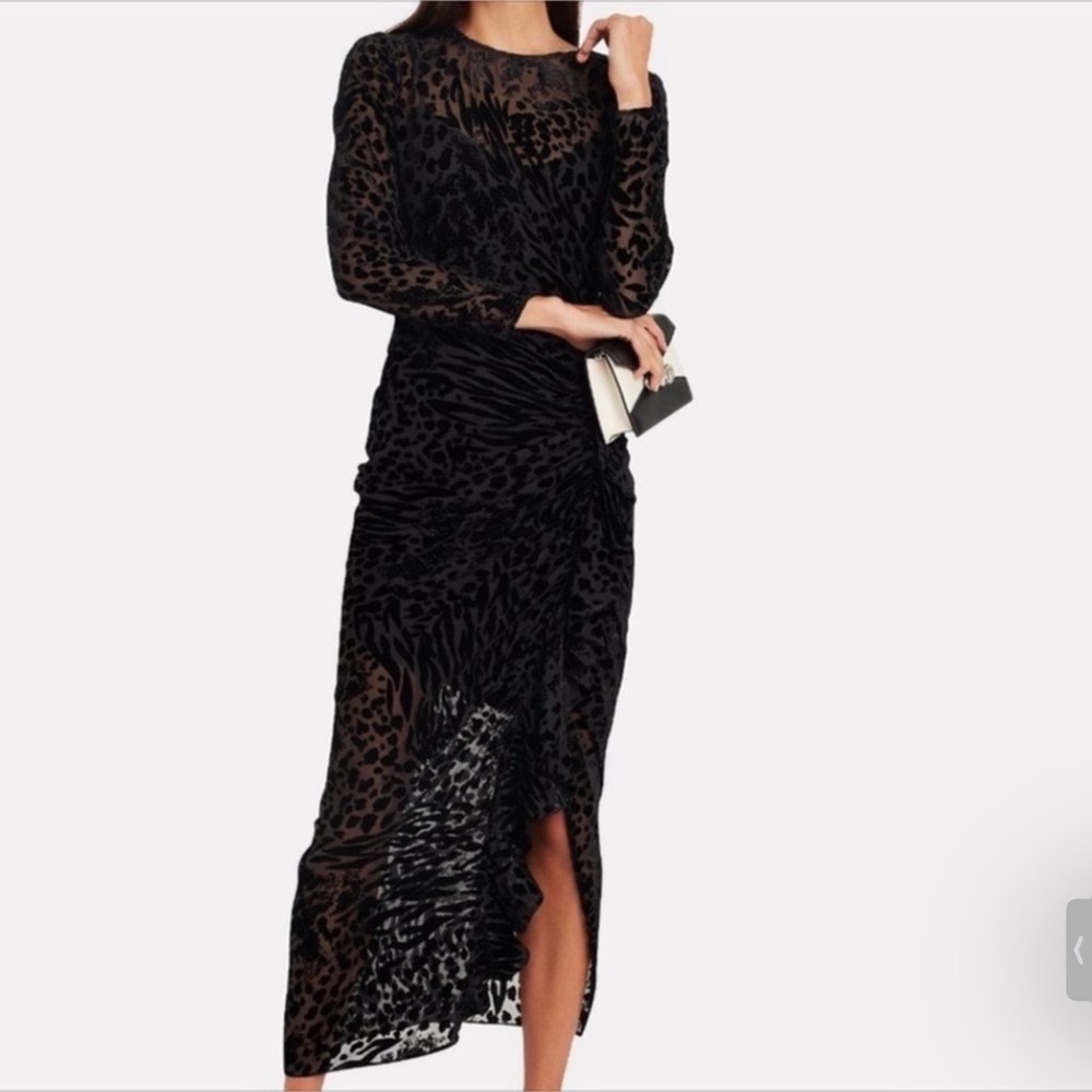 NWT VERONICA BEARD Black Lala Midi Dress Sz 8 - Picture 6 of 6